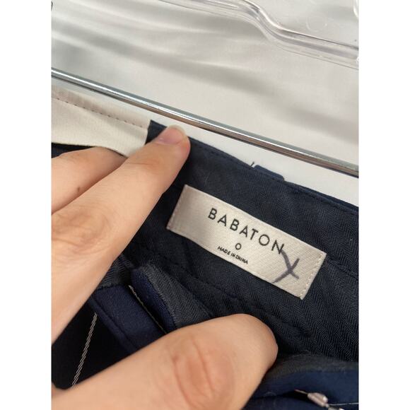 Babaton Sadiki Wide Leg High Waisted Blue Striped Pants Size 0 - Picture 4 of 7